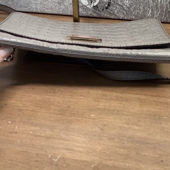 Kate Spade Grey Fiona Embossed Leather Bag Crossbody - Picture 11 of 11